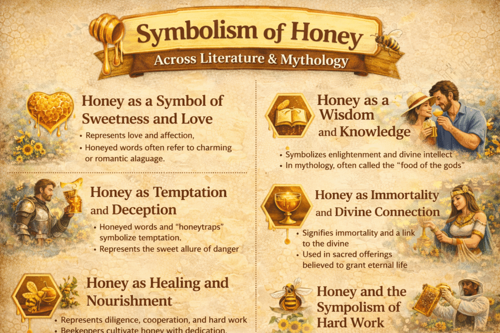 Symbolism of Honey infograph