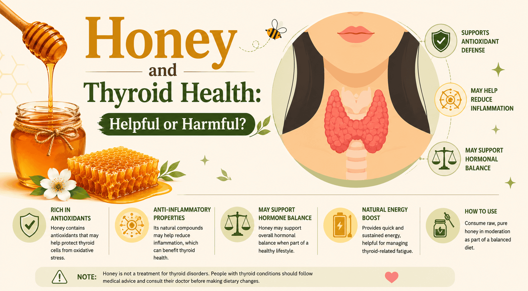 Honey and Thyroid Health Helpful or Harmful
